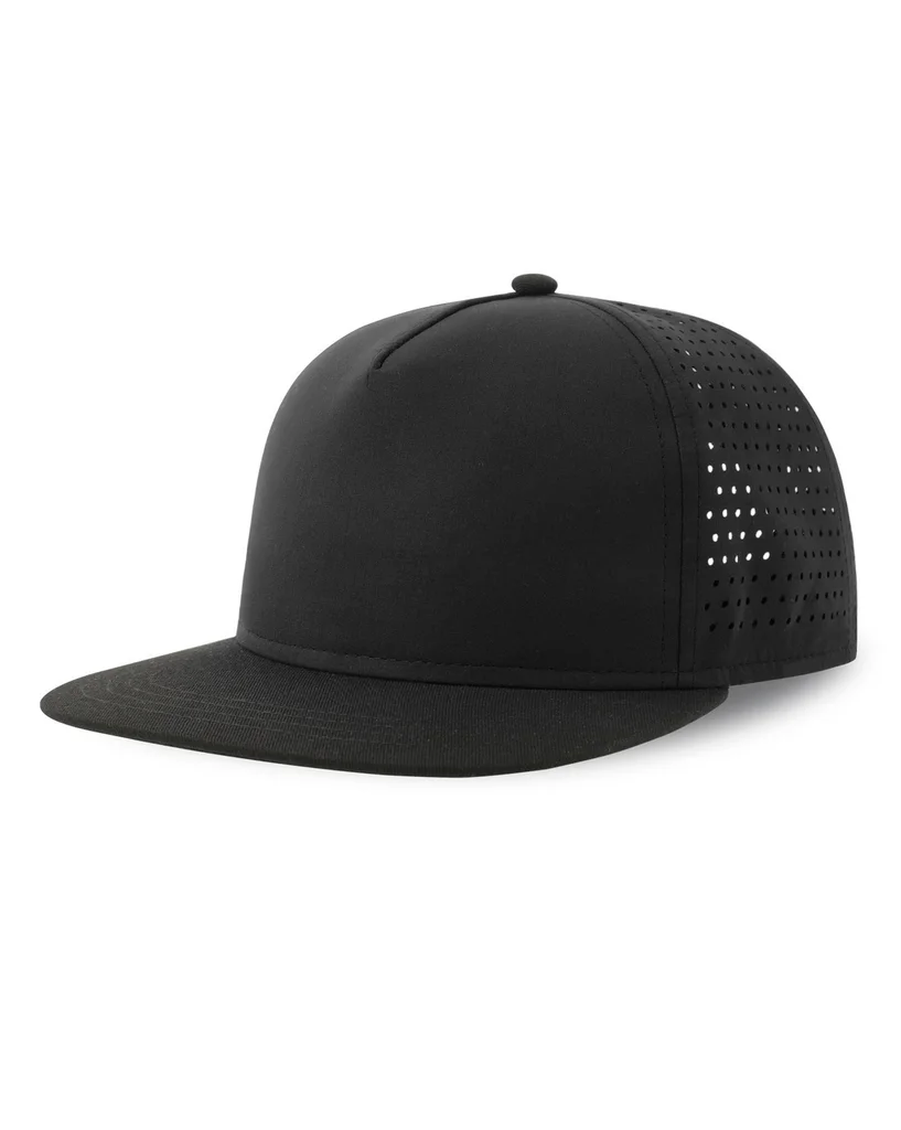 Hovedproduktbilde for Black Atlantis Bank Five-S Resirkulert Polyester Caps