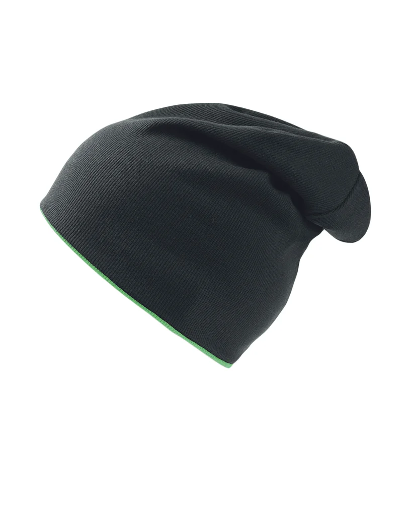 Hovedproduktbilde for Black/Green Atlantis Extreme Beanie Vendbar Lue