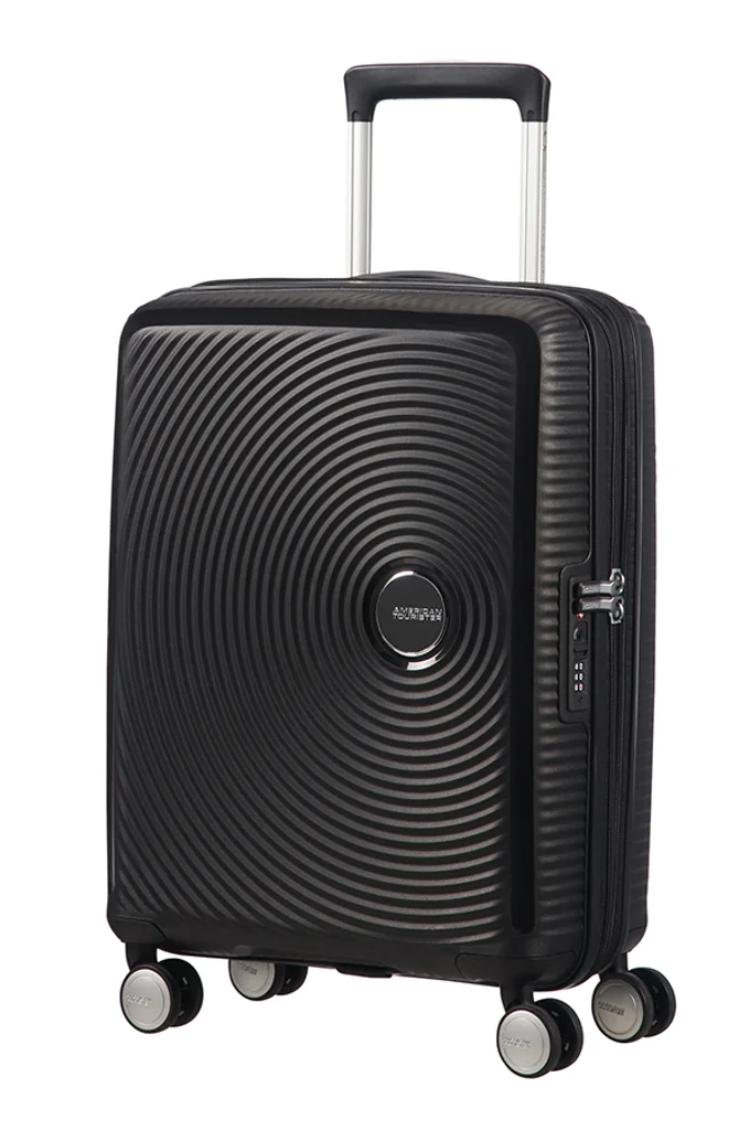 Hovedproduktbilde for Bass Black American Tourister Soundbox Utvidbar Koffert med 4 hjul 55 cm