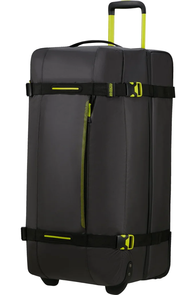 Hovedproduktbilde for Coated Black/Lime American Tourister Urban Track RPET 116 L Duffelbag med Hjul
