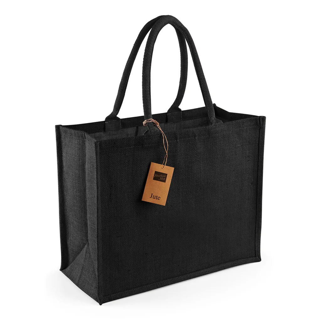 Hovedproduktbilde for Black/Black Westford Mill Classic Jute 21L Shoppingbag