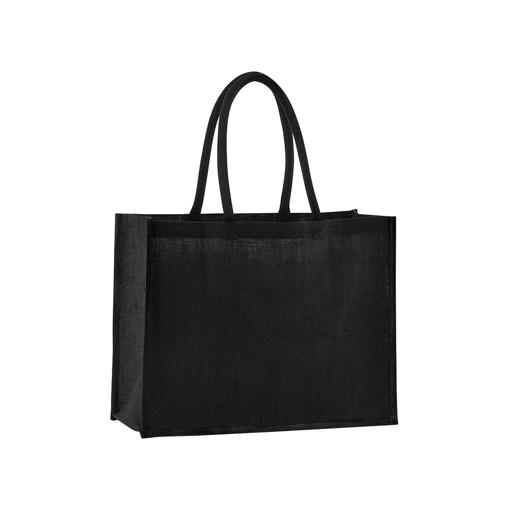 Hovedproduktbilde for Black/Black Westford Mill Natural Starched Jute 55L Shoppingbag