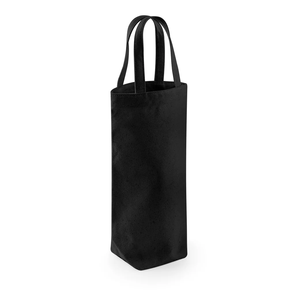 Hovedproduktbilde for Black Westford Mill 407 g/m2 Fairtrade Bomullskanvas Flaskebag