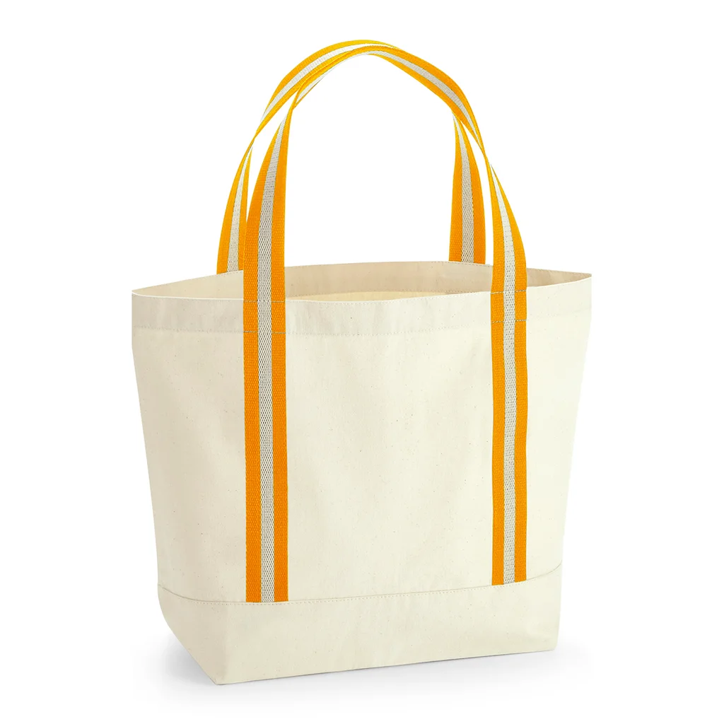 Hovedproduktbilde for Natural/Amber Westford Mill Boat EarthAware® 340 g/m2 Økologisk Bomullskanvas 19L Strandveske