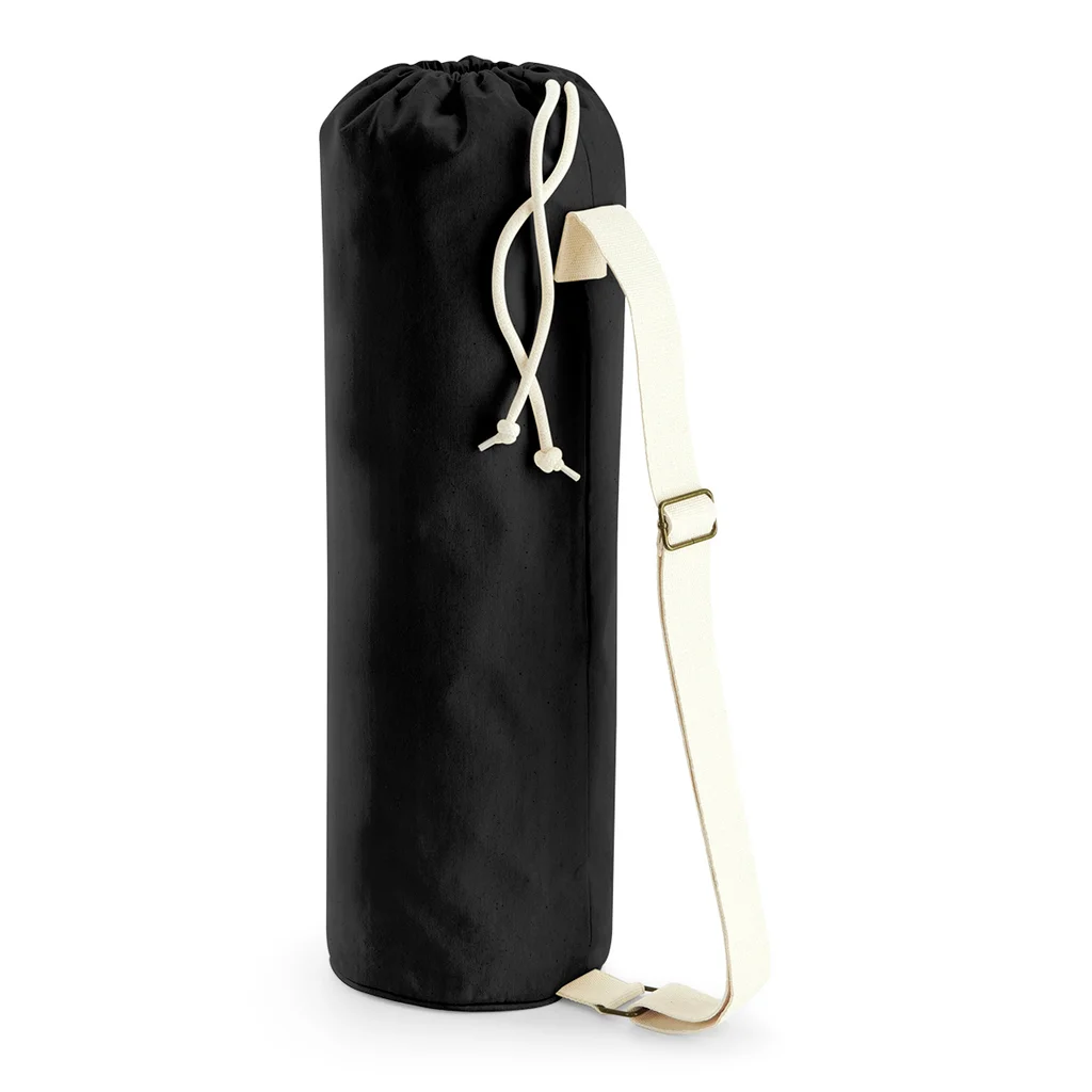 Hovedproduktbilde for Black Westford Mill EarthAware® 340 g/m2 Økologisk Bomullskanvas Yoga Matte Bag