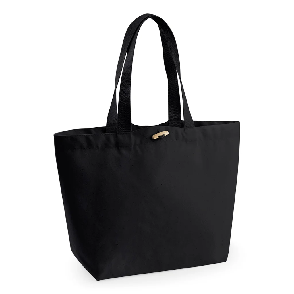 Hovedproduktbilde for Black Westford Mill Marina EarthAware® 340 g/m2 Økologisk Bomullskanvas 20L Shoppingbag