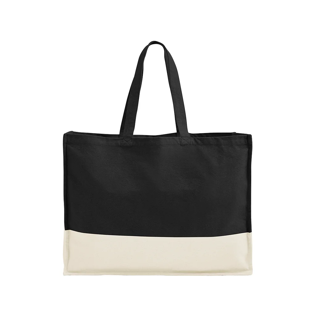 Hovedproduktbilde for Black/Natural Westford Mill EarthAware Økologisk Bomullskanvas Kontrastpanel 24L
