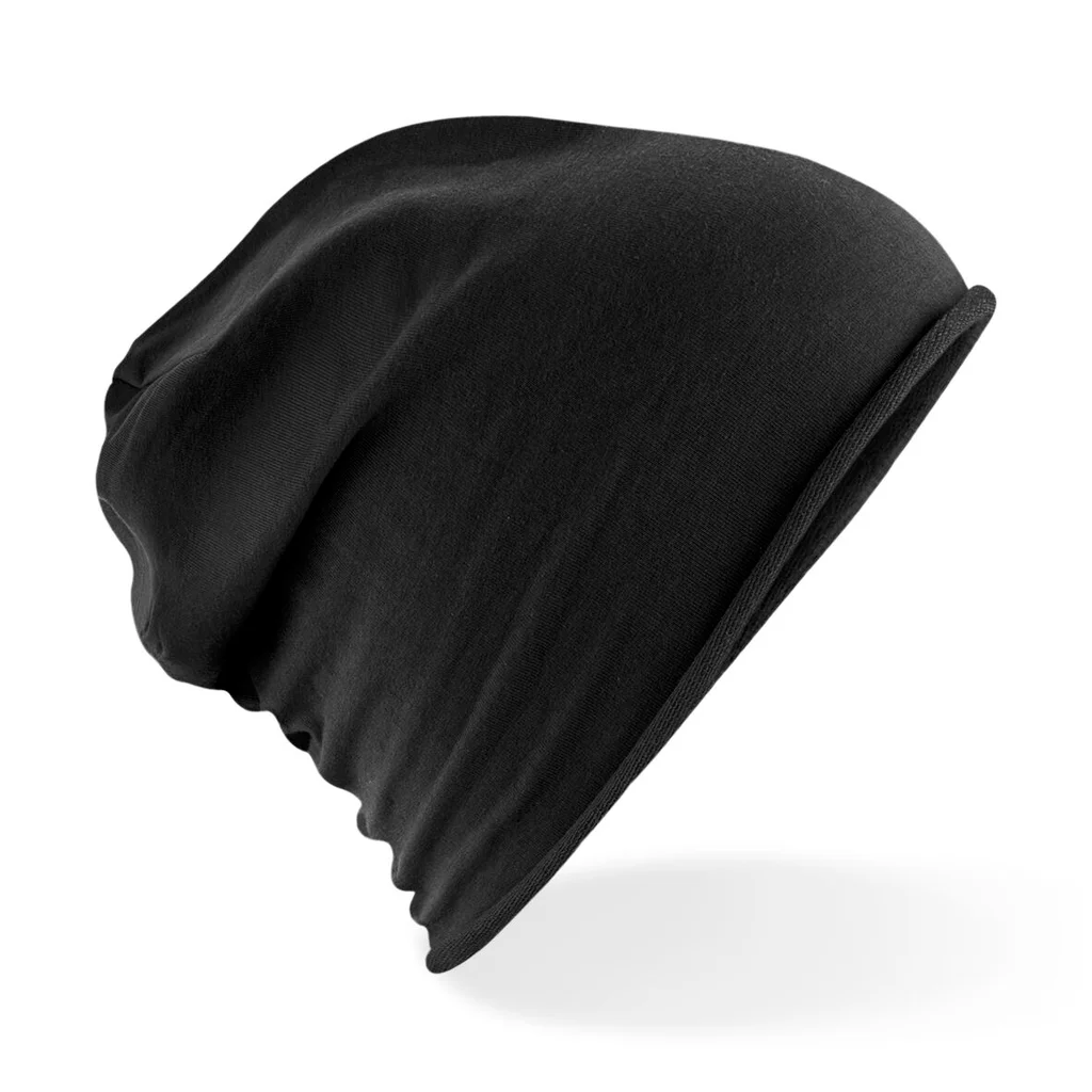 Hovedproduktbilde for Black Beechfield Jersey Beanie