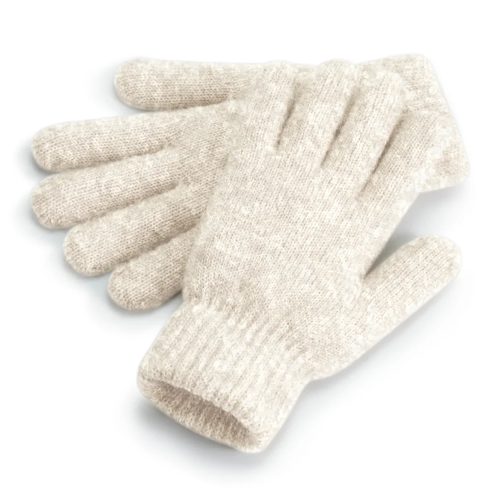 Hovedproduktbilde for Almond Marl Beechfield Cosy Ribbestrikket Hansker