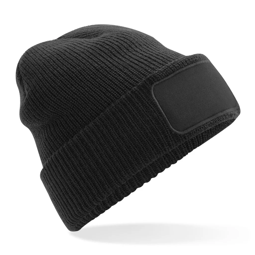 Hovedproduktbilde for Black Beechfield Thinsulate Patch Lue