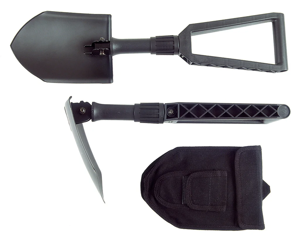Hovedproduktbilde for Sort Fiskars Sammenleggbar Spade med Hylster
