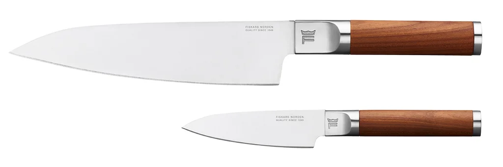 Hovedproduktbilde for Brun Fiskars Norden Rustfritt Stål Knivsett