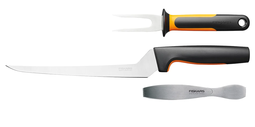 Hovedproduktbilde for Sort Fiskars Functional Form Fiskesett med 3 Deler