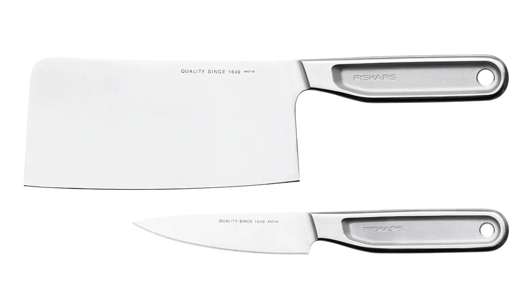 Hovedproduktbilde for Stål Fiskars All Steel Rustfritt Stål Knivsett med 2 Deler
