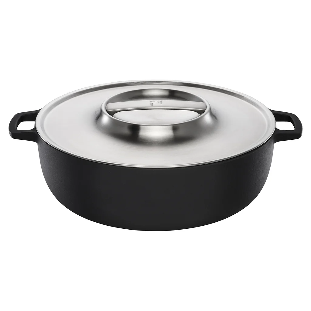 Hovedproduktbilde for Sort Fiskars Norden 30 cm Grill Støpejernsgryte