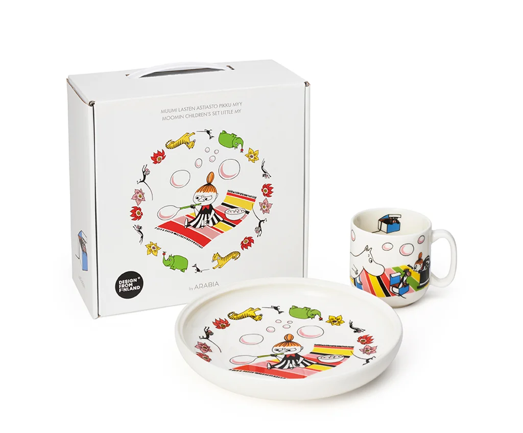 Hovedproduktbilde for Lille My Moomin Arabia Mummi Barnesett