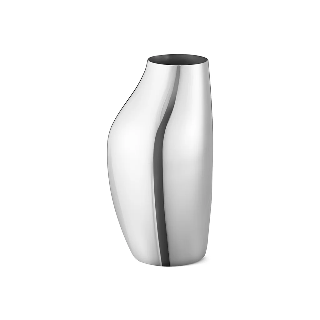 Hovedproduktbilde for Blankpolert Stål Georg Jensen Sky Vase Blankpolert Rustfritt Stål