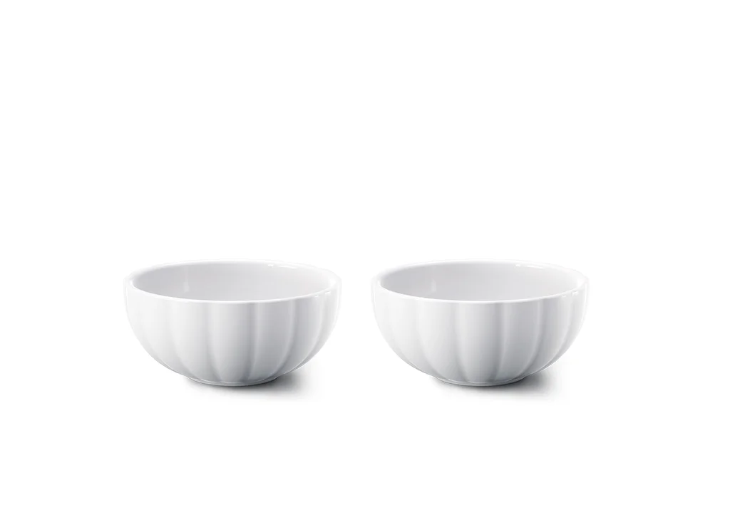 Hovedproduktbilde for Hvit Georg Jensen Bernadotte 2-Pack Serveringsskål