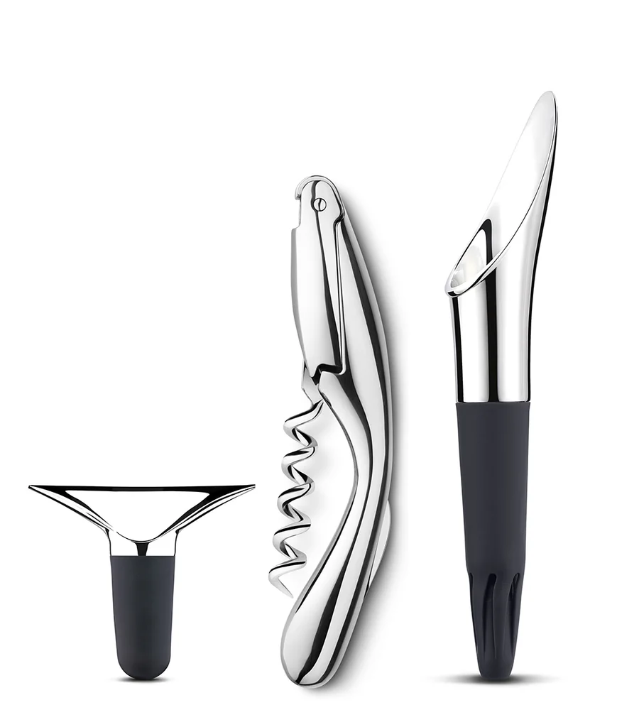 Hovedproduktbilde for Stål Georg Jensen 3 Deler Wine & Bar Vinsett