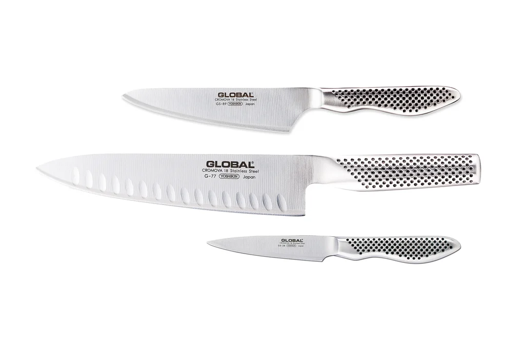 Hovedproduktbilde for Stål Global Rustfritt Stål Knivsett med 3 deler