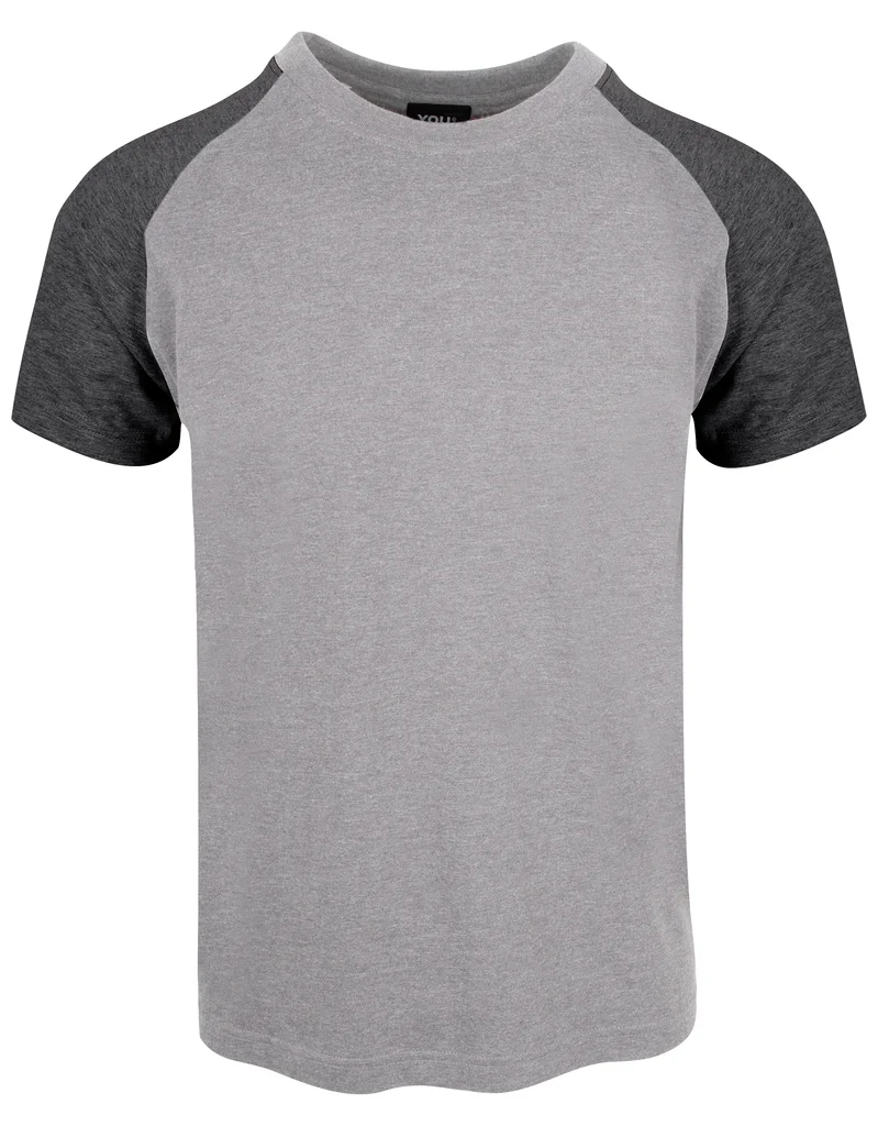 Hovedproduktbilde for Grå/Koks You Classic Raglan T-skjorte