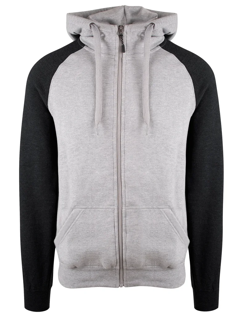 Hovedproduktbilde for Gråmelert/Koksmelert You Bronx Raglan Hettejakke