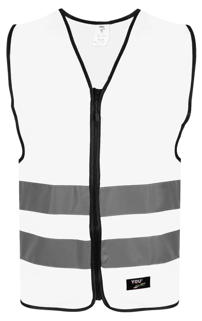 Hovedproduktbilde for Hvit You Flen Refleksvest