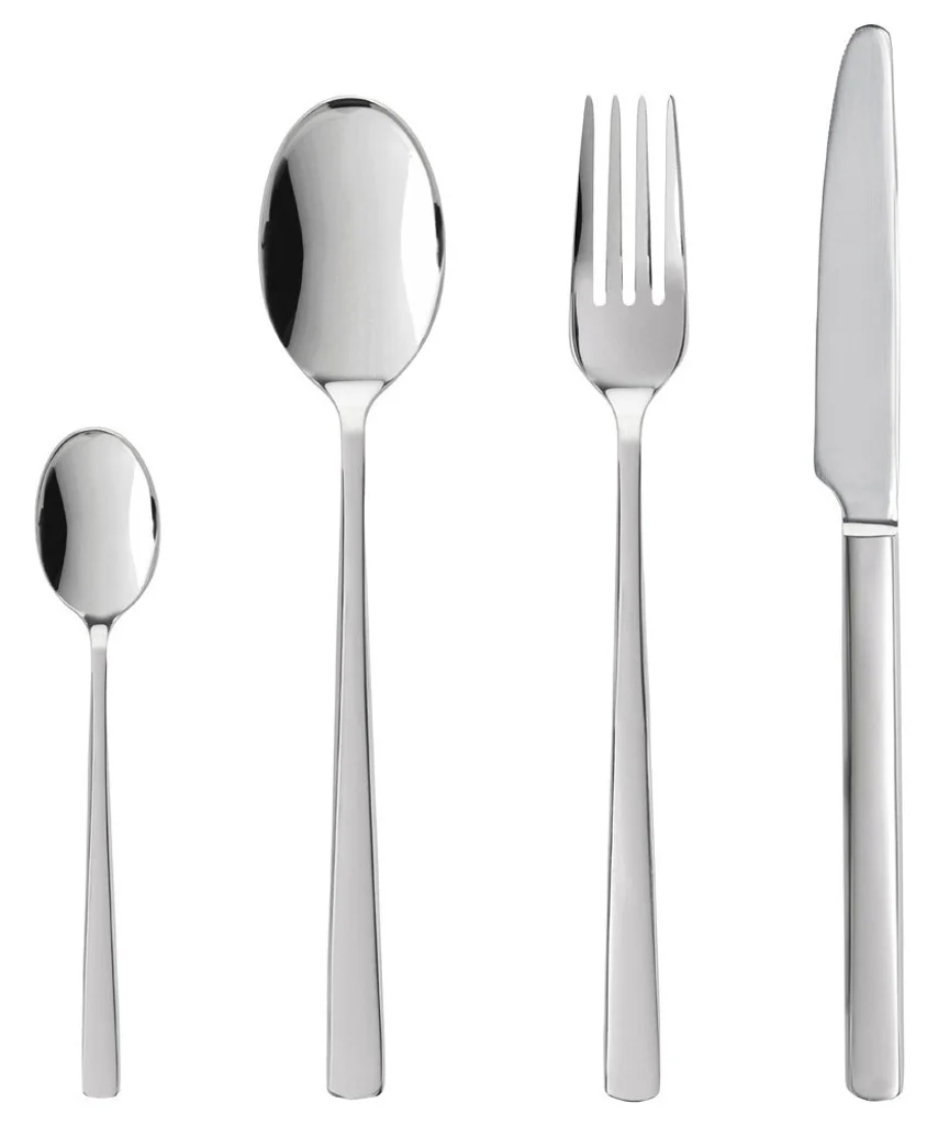 Hovedproduktbilde for Blankt stål Gense Essentials Pure Rustfritt Stål 48 deler Bestikksett