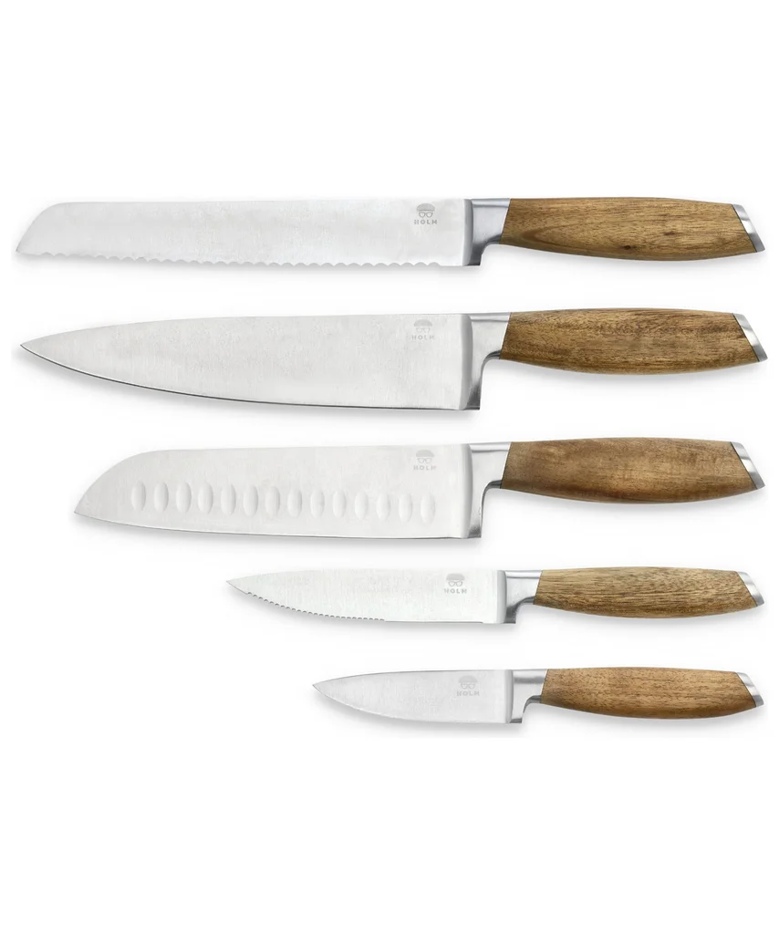 Hovedproduktbilde for Akasie HOLM Akasietre 5 deler Knivsett