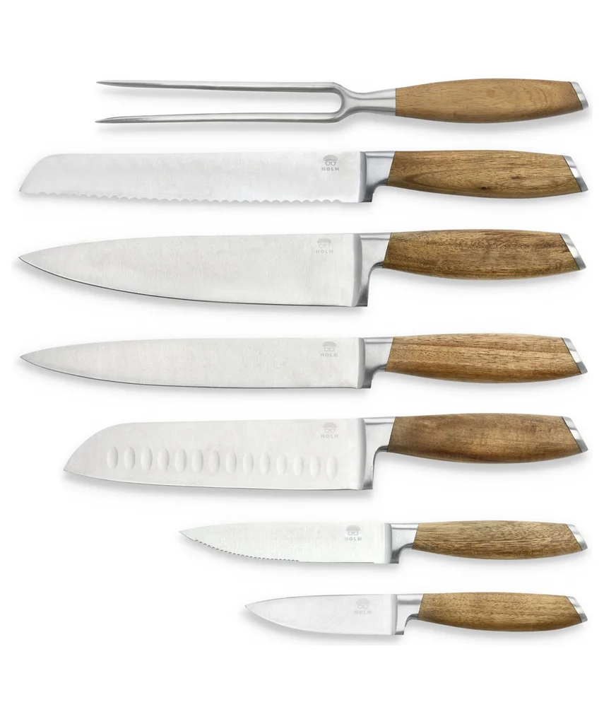 Hovedproduktbilde for Akasie HOLM Akasietre 7 deler Knivsett