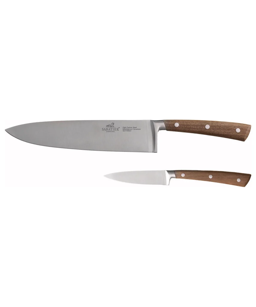 Hovedproduktbilde for Stål/Tre Lion Sabatier Gemini 2 deler Knivsett