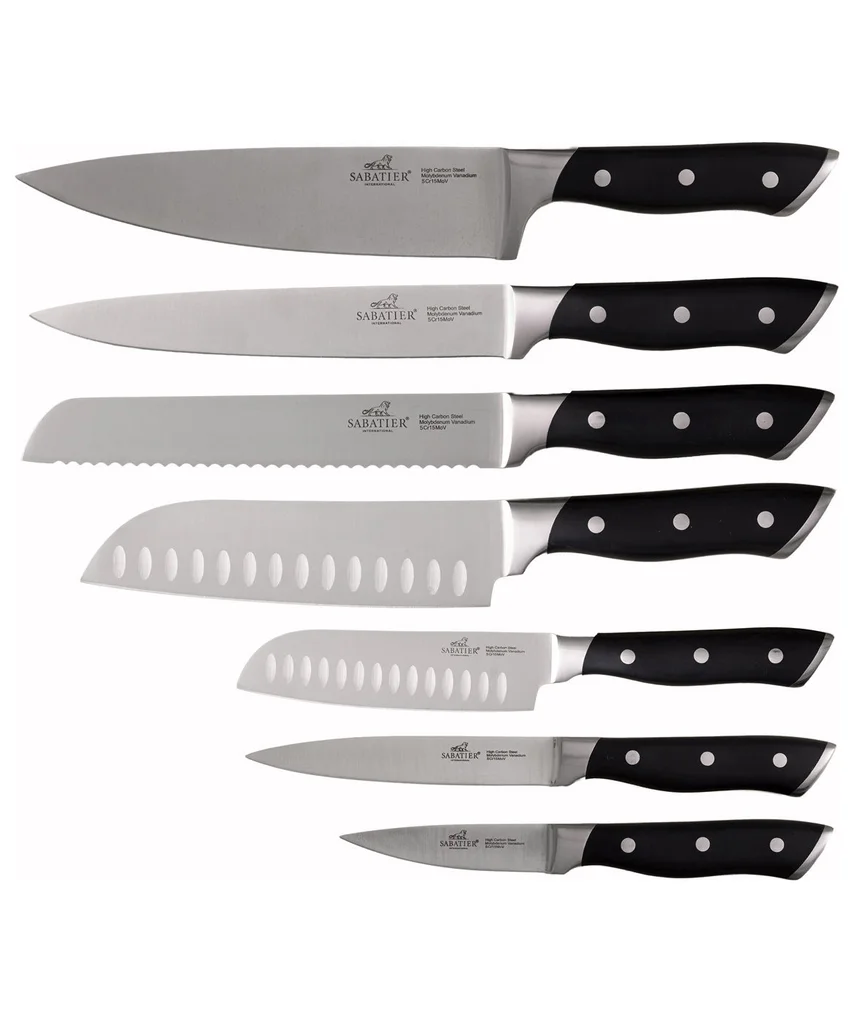 Hovedproduktbilde for Stål/Svart Lion Sabatier Hercules 7 deler Knivsett