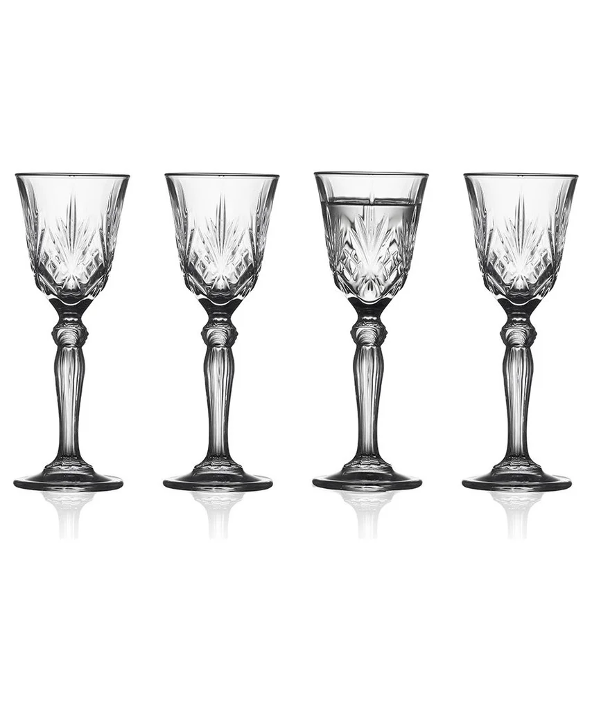 Hovedproduktbilde for Klar Lyngby Glas Melodia 5 cl 4 stk Krystall Snapsglass