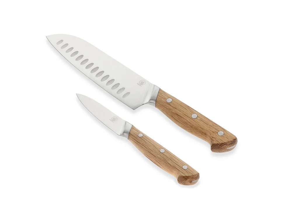 Hovedproduktbilde for Eik Morsø Foresta Eik og Rustfritt Stål 2 deler Knivsett