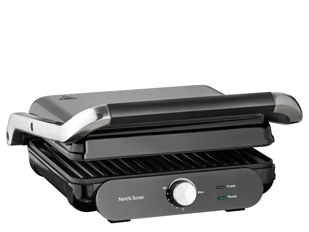 Hovedproduktbilde for Svart Nordic Sense 2000 W Paninigrill med Avtakbare Grillplater