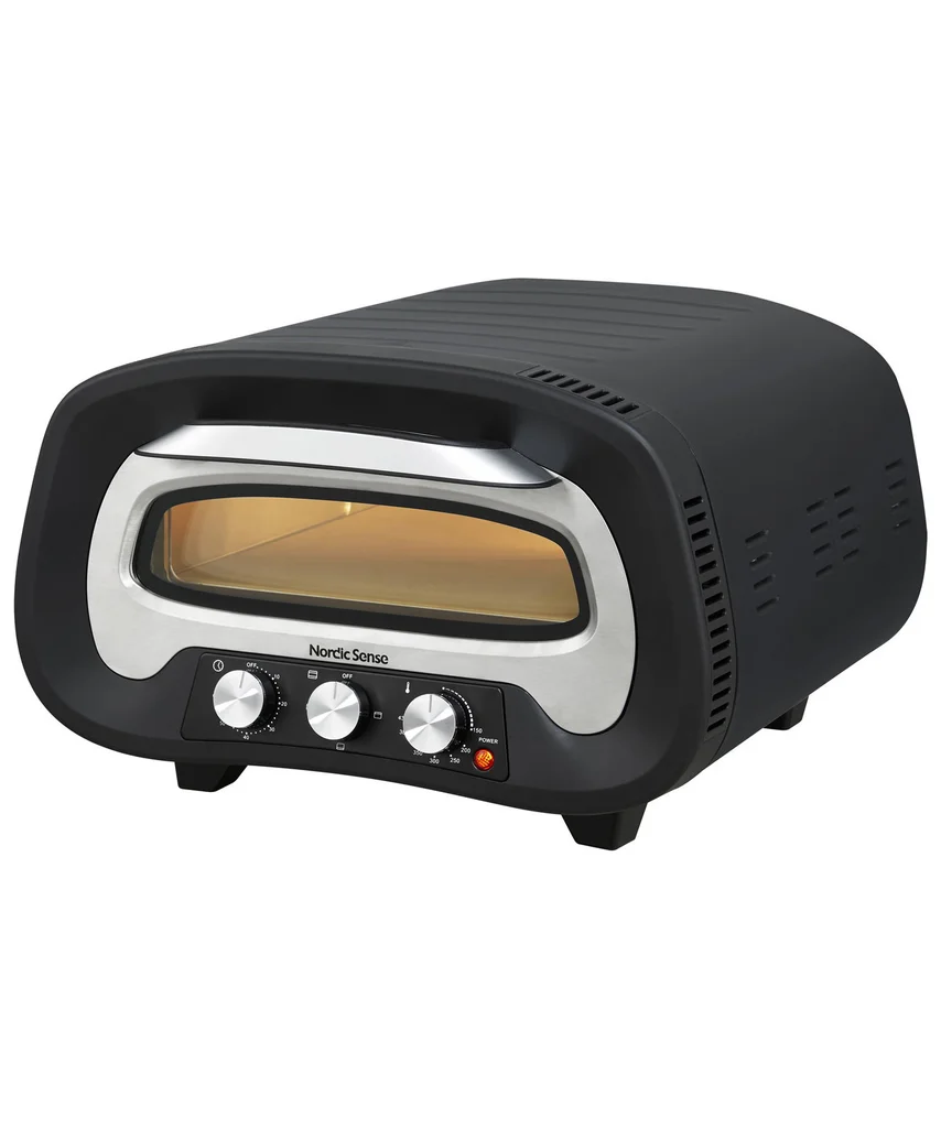 Hovedproduktbilde for Svart/Sølv Nordic Sense 2200W Elektrisk Pizzaovn