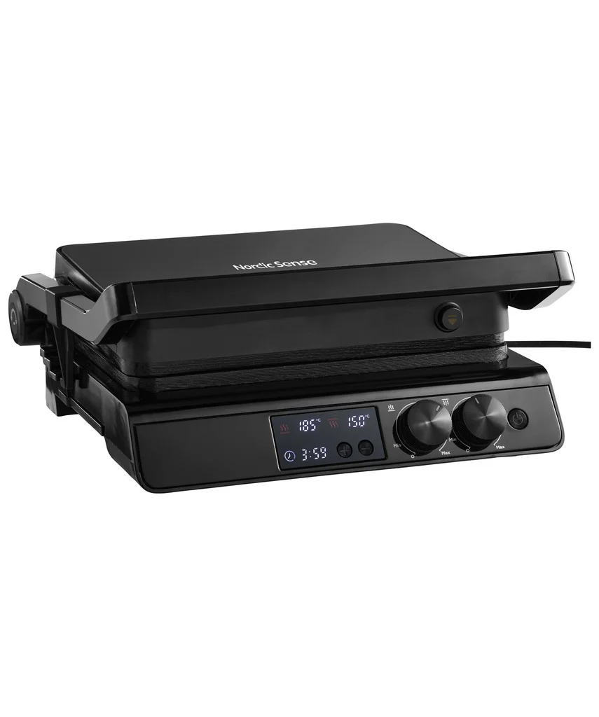 Hovedproduktbilde for Svart Nordic Sense 2000W Digital Paninigrill
