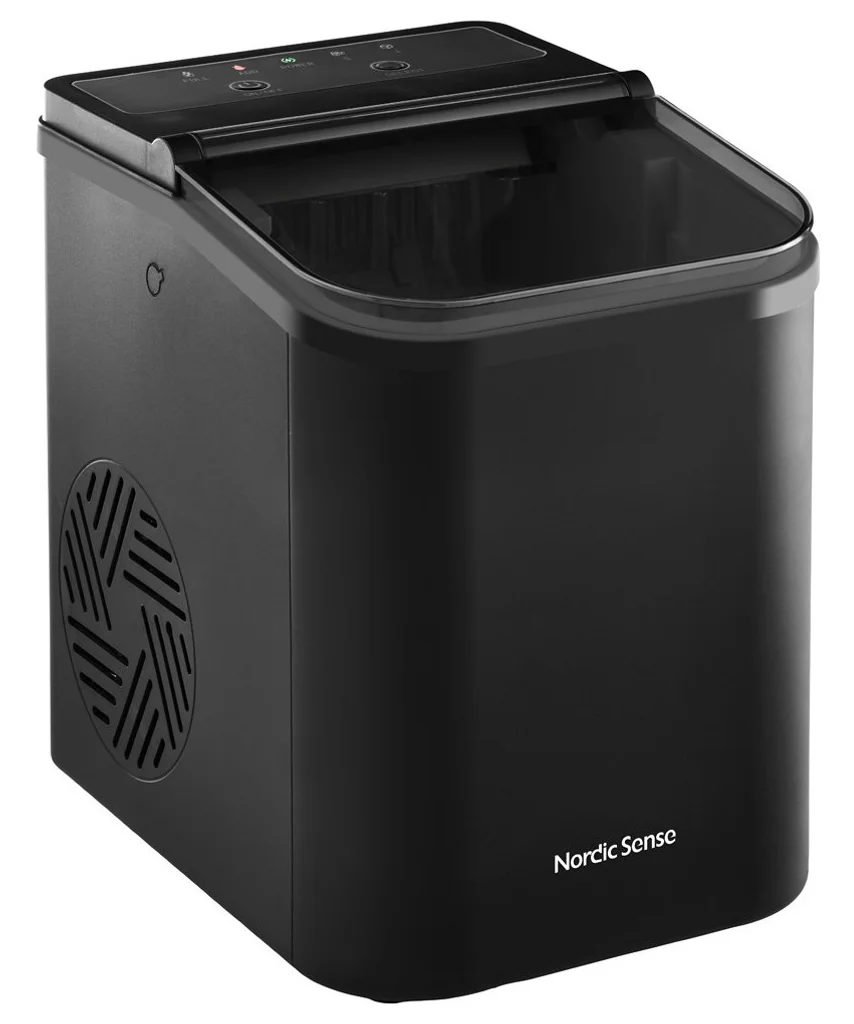 Hovedproduktbilde for Svart Nordic Sense Isbitmaskin 1.1L