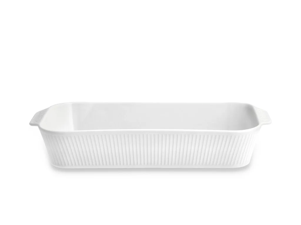 Hovedproduktbilde for Hvit Pillivuyt Plissé 4L Ovnsfat