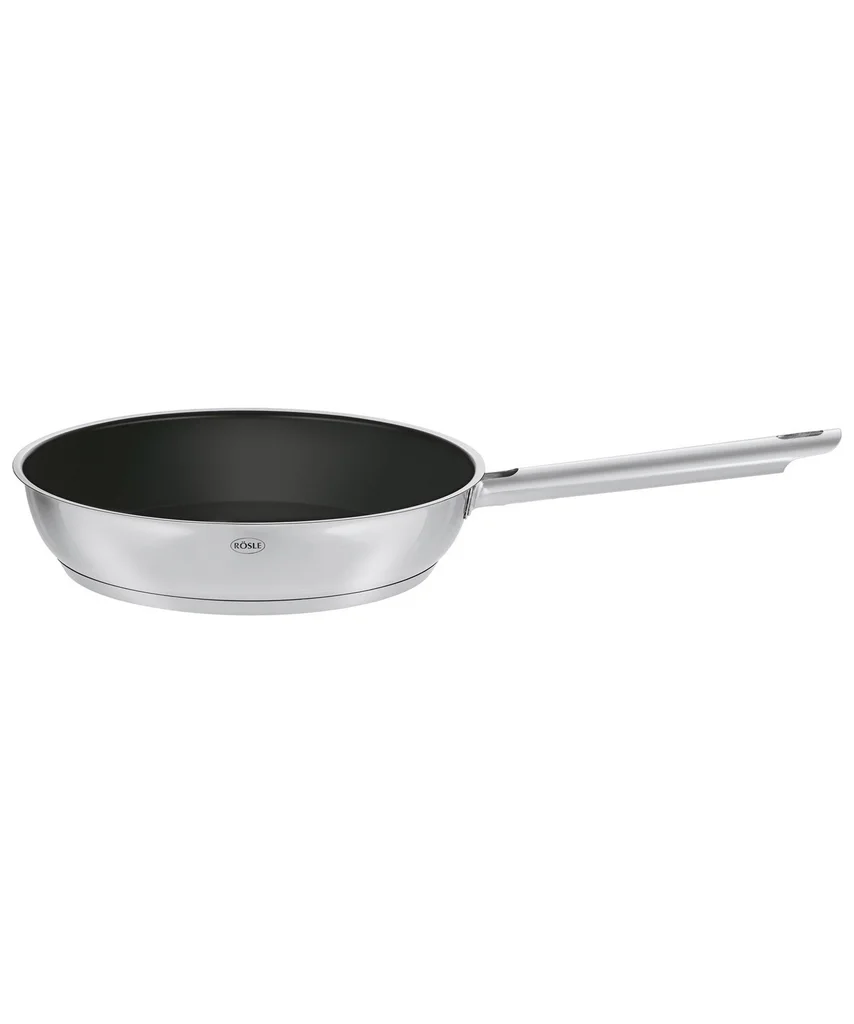 Hovedproduktbilde for Stål/Svart Rösle PureElements 28 cm Rustfritt Stål Non-stick Stekepanne