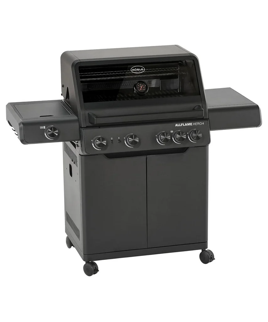 Hovedproduktbilde for Svart Rösle AllFlame Hero 4 21 kW Gassgrill