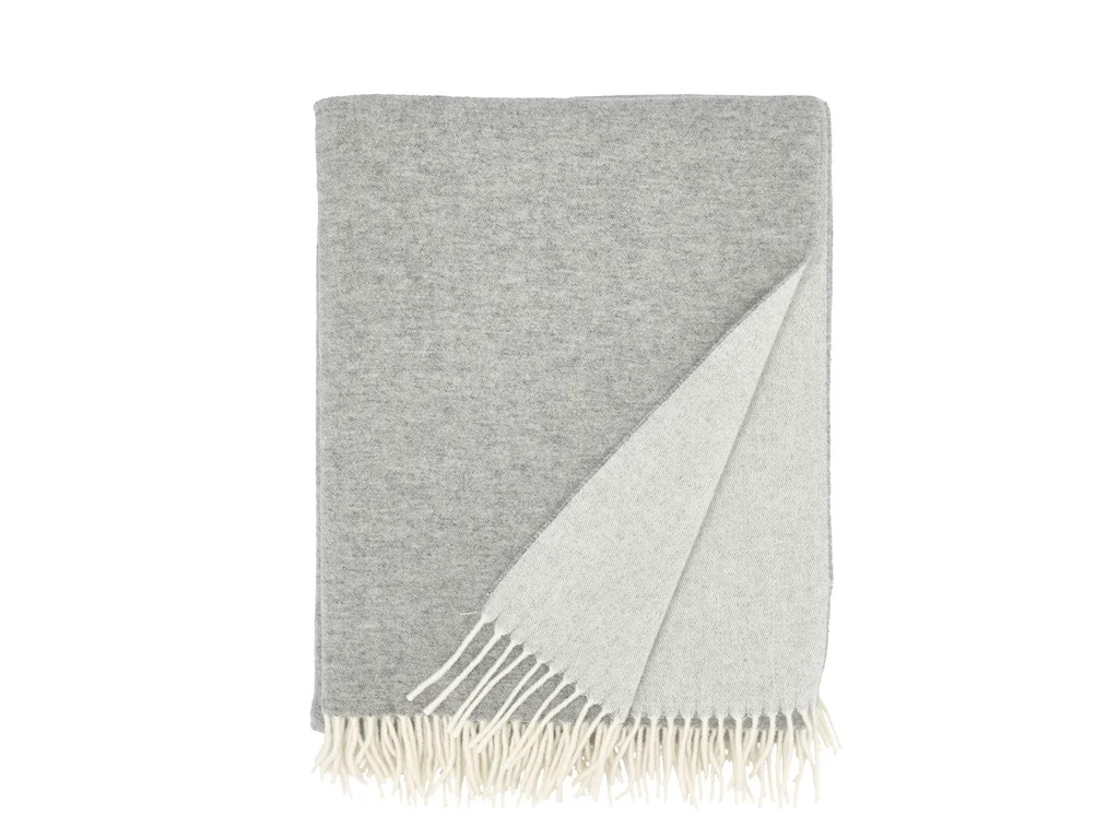 Hovedproduktbilde for Light Grey Södahl Tranquil Resirkulert Ull Pledd