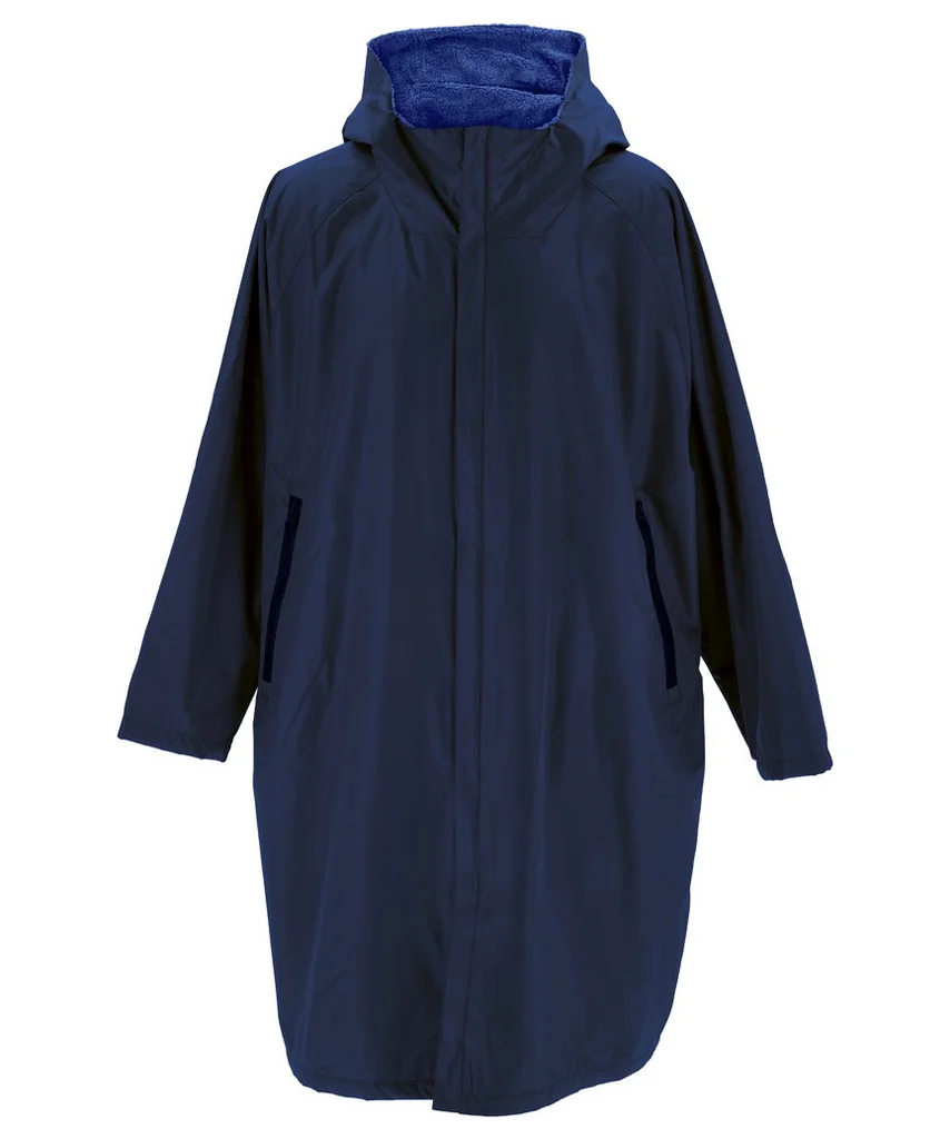 Hovedproduktbilde for Navy Södahl North Polyester Fleecefôret Navy Vinterbadekåpe