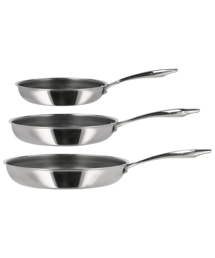 Hovedproduktbilde for Stål Pillivuyt Gourmet Paillon Hybrid 20+24+28 cm Rustfritt Stål Stekepannesett