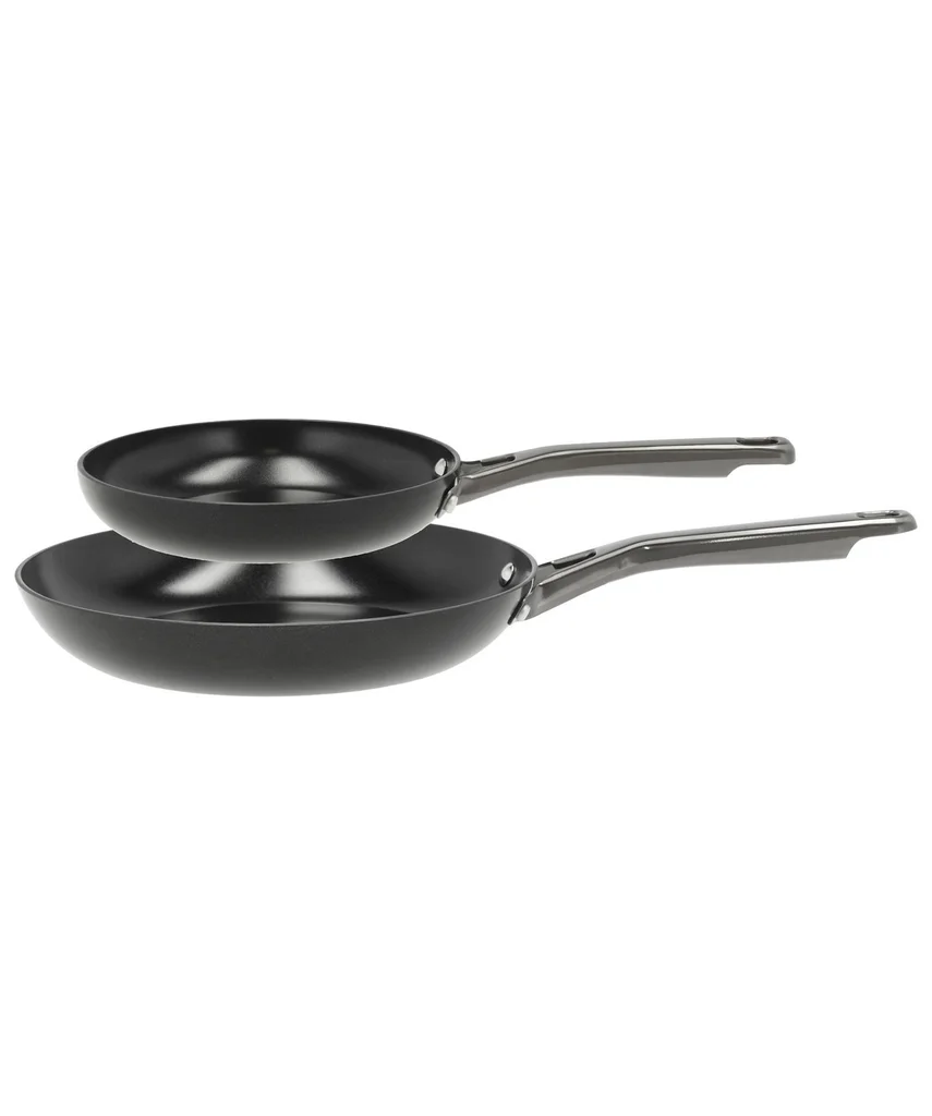 Hovedproduktbilde for Svart Pillivuyt Gourmet Blavet 20 og 28 cm Stekepannesett Resirkulert Aluminium Keramisk Belegg