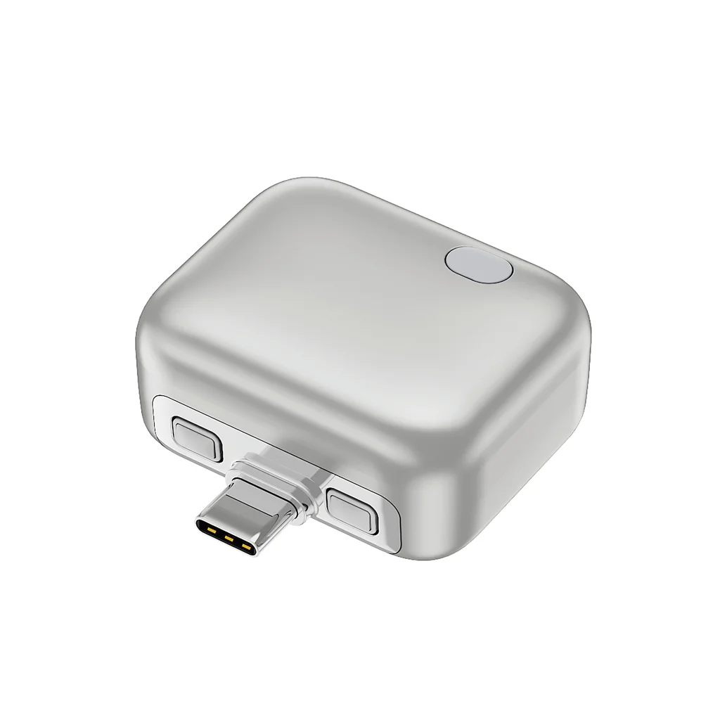 Hovedproduktbilde for Sølvfarget XD Xclusive ChargeGuard RCS USB-C Adapter med Automatisk Utkobling