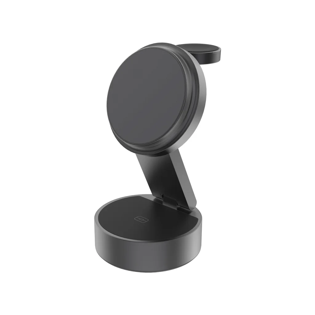 Hovedproduktbilde for Grå XD Xclusive Quantum RCS Resirkulert Aluminium 25W 3-i-1 Sammenleggbar Trådløs Lader