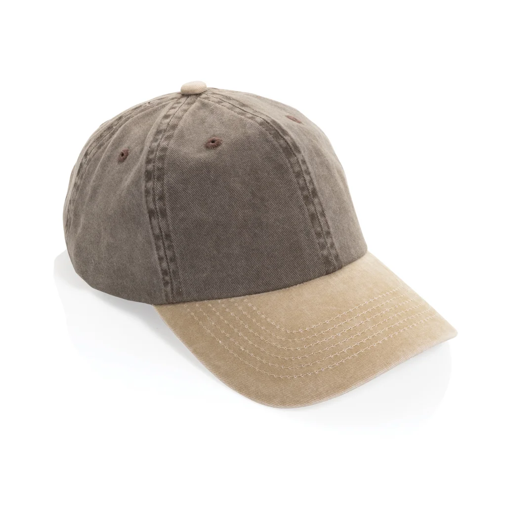 Hovedproduktbilde for Brun XD Xclusive Beau AWARE Resirkulert Bomull Vasket 6-panels Tofarget Caps