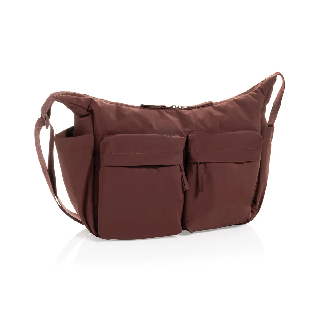 Hovedproduktbilde for Burgunderrød XD Xclusive Kento Urban RCS Resirkulert Nylon Vattert Skulderveske