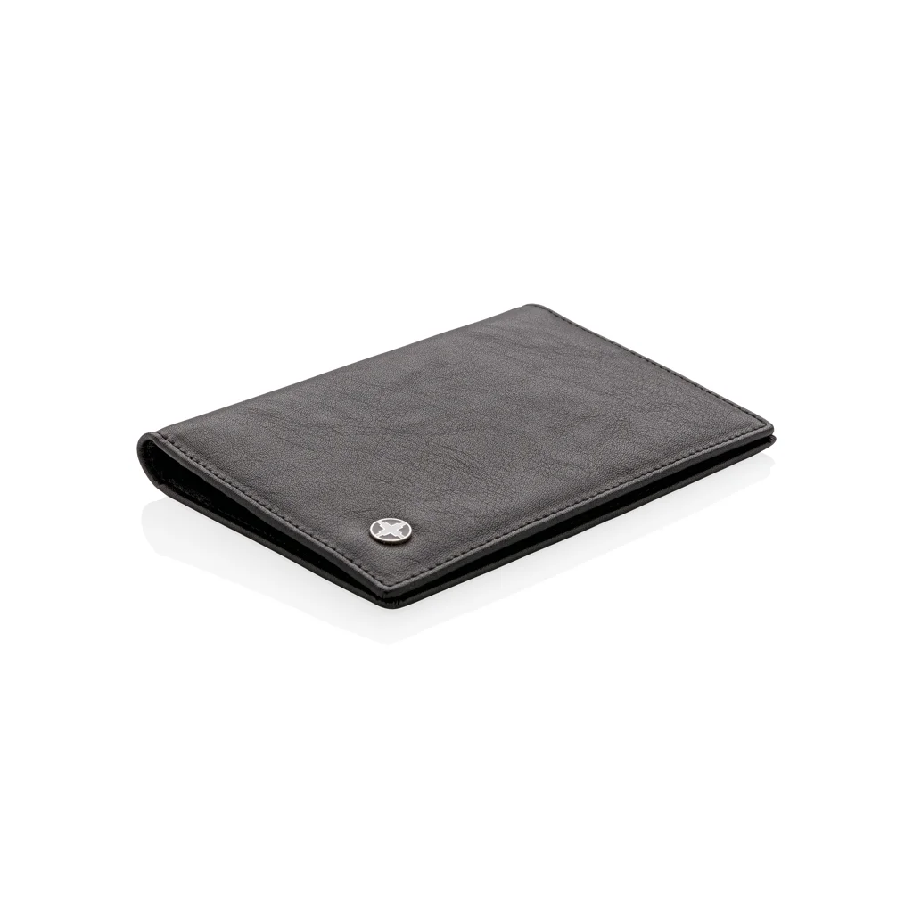 Hovedproduktbilde for Svart Swiss Peak Swiss Peak RFID Anti-skimming Passholder